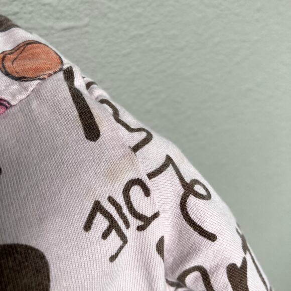 Naartjie Kids Long Sleeve Dots and Stripes Tunic - Gray Pink Brown - 12-18M - Picture 9 of 10